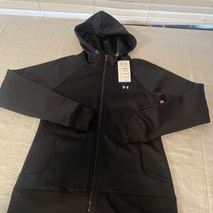 Under Armour Jet Black Full-Zip Hoodie